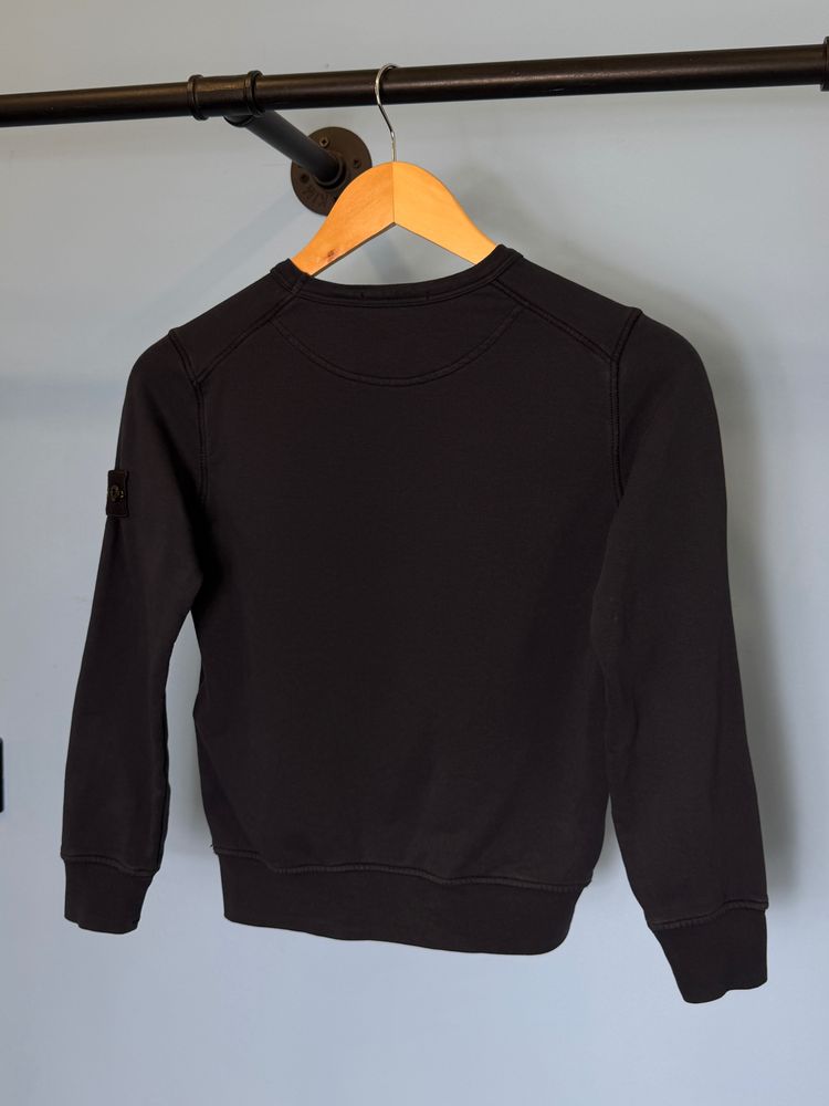 Age 8 Stone Island Junior Navy Blue Crewneck Sweatshirt Jumper image 3