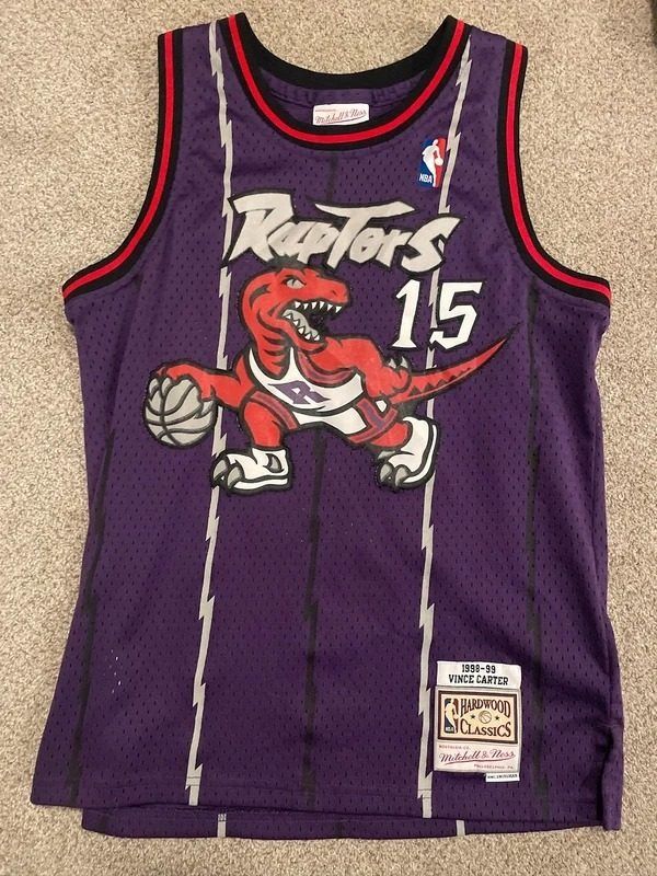 Immagine di Nba Hardwood Classics Vince Carter Toronto Raptors Basketball Jersey 1