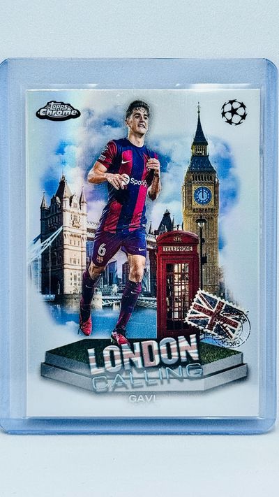 Gavi - Barcelona - London Calling - refractor - Topps Chrome UCC 2023-24