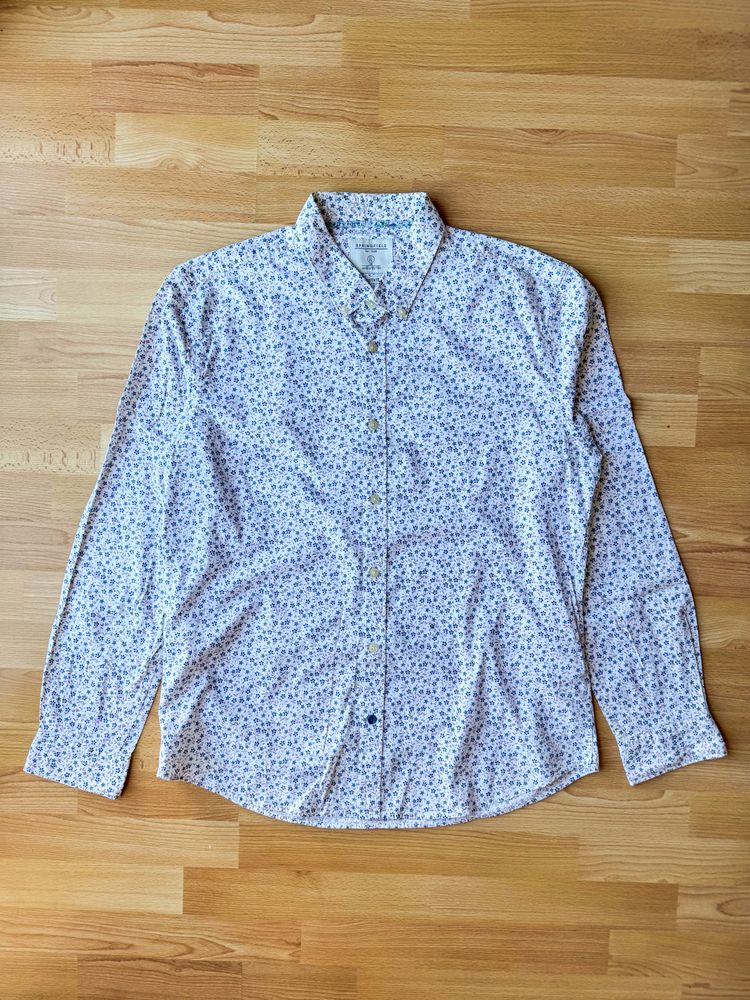 Springfield Men'S Button-Up Floral Shirt