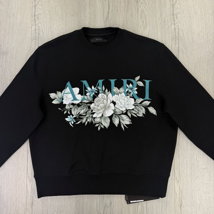 Amiri Men’s Black Crewneck Jumper - Medium image 5