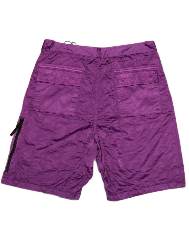 Stone Island Poly Silk Cargo Shorts Purple 7