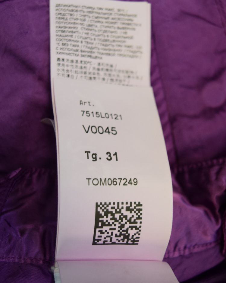 Stone Island Poly Silk Cargo Shorts Purple 6