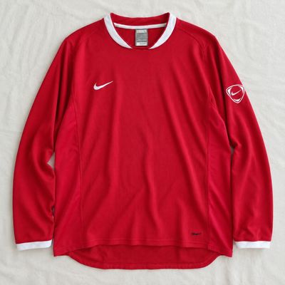 Nike Red Long Sleeve Sports Shirt