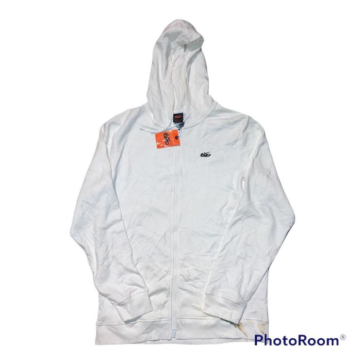 Nike Vintage deadstock Nike 6.0 white hoodie full zip with Nike 6.0 fully embroidered logo on front BNWT product image