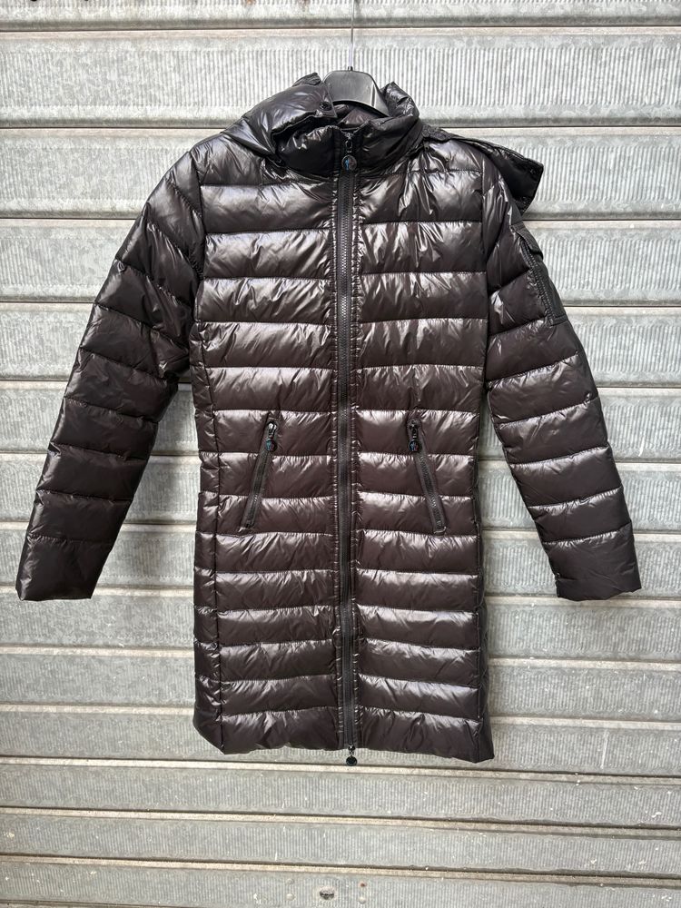 Moncler Long Padded Coat With Hood