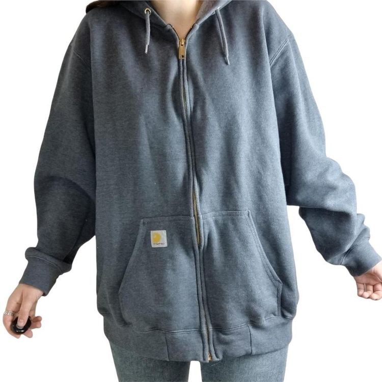 Carhartt Carharrt grey full zip hoodie. product image
