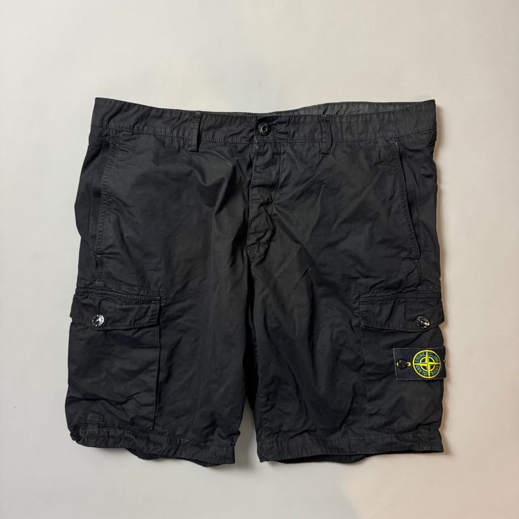 Stone Island Black SL Cargo Shorts - W40