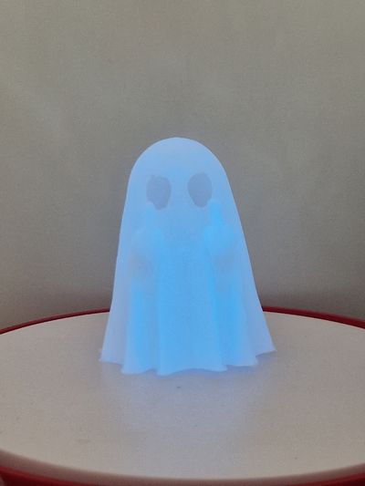 Glow in the dark Ghost-Shaped 3d print