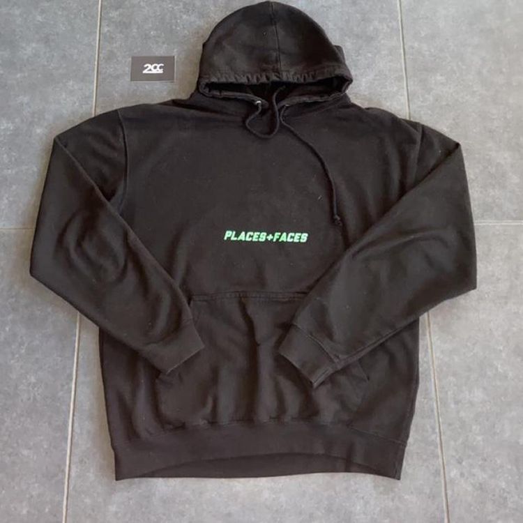 Places + Faces - Places + Faces hoodie in Black with green highlights product image