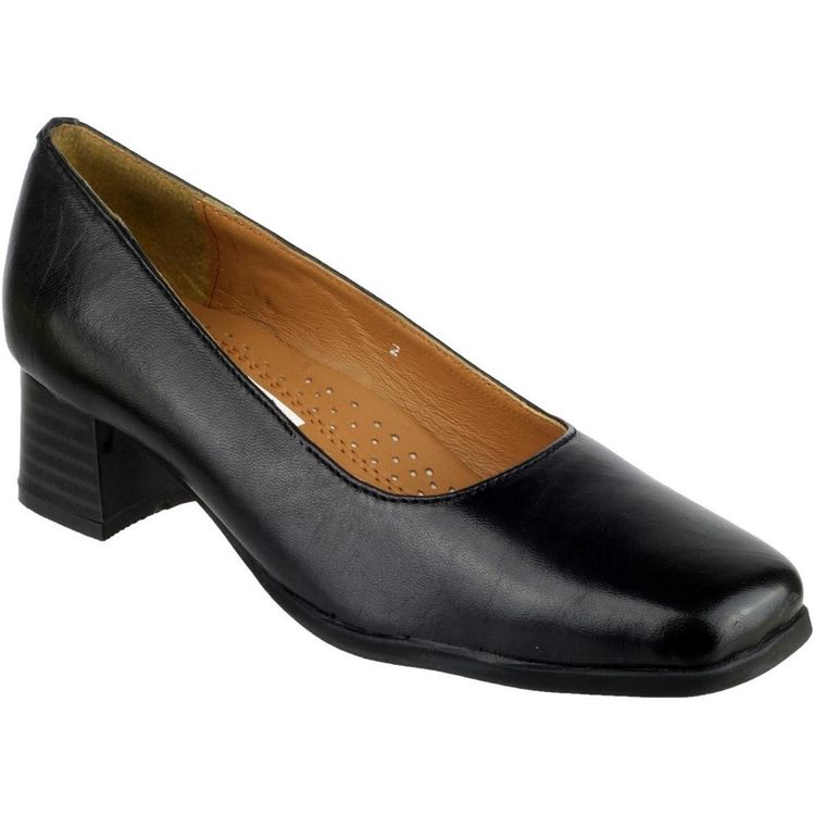 Amblers Walford Ladies Leather Court Heels image 1