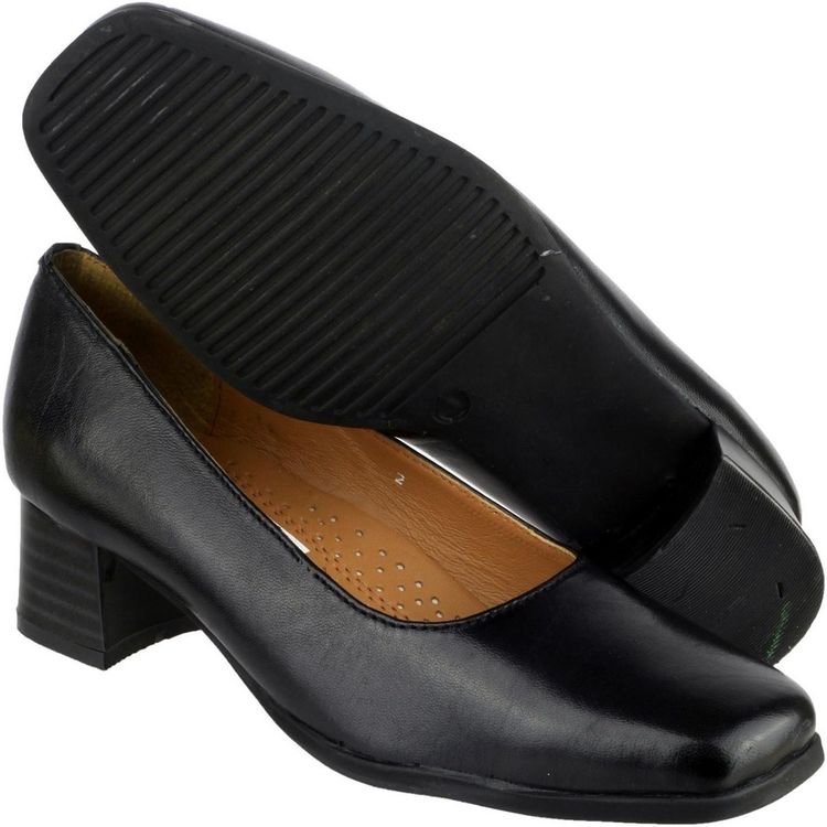 Amblers Walford Ladies Leather Court Heels image 11