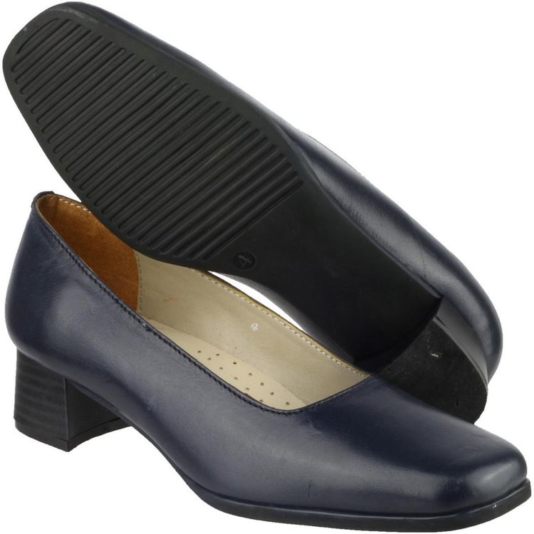 Amblers Walford Ladies Leather Court Heels image 12