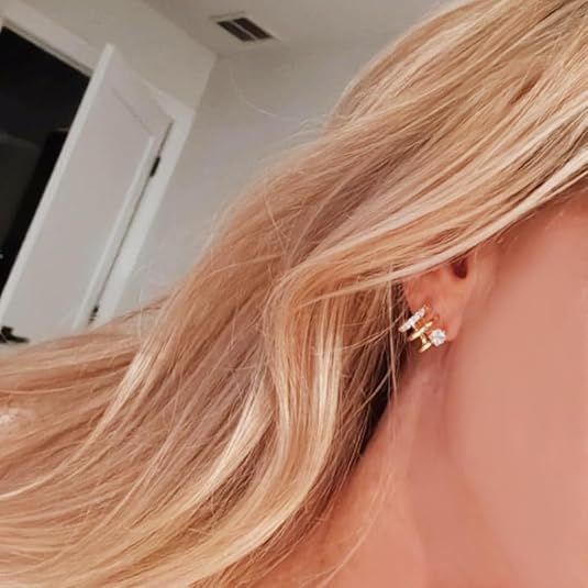 Obidos Gold-Tone Earrings With Cubic Zirconia Stones 5