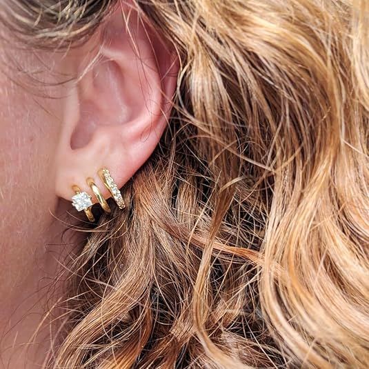 Obidos Gold-Tone Earrings With Cubic Zirconia Stones 3
