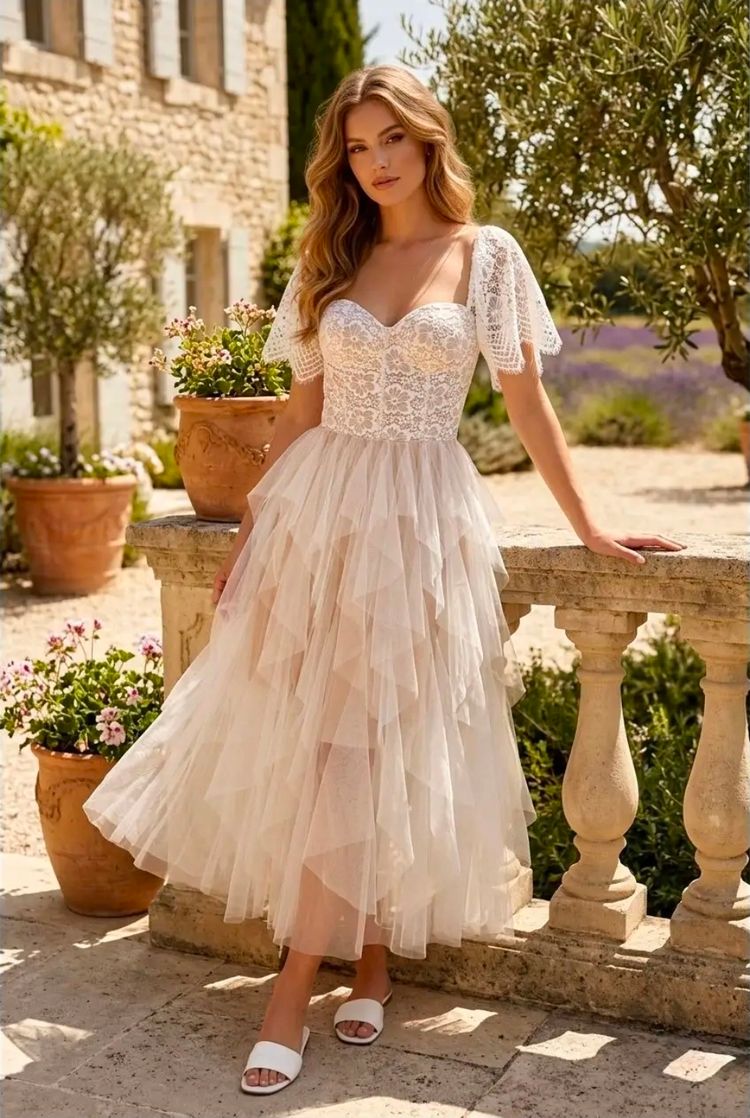 Tulle Midi Dress 5