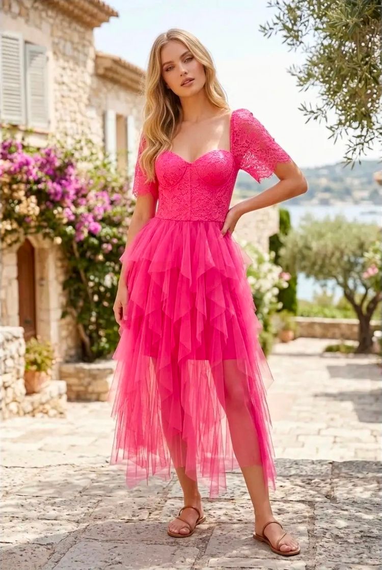 Tulle Midi Dress 8