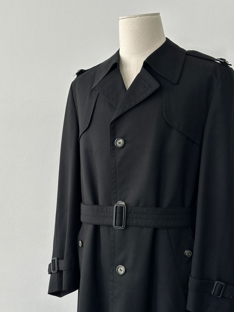 Vintage 1990s Double Breasted Belted Trench Coat - M-L obraz 5