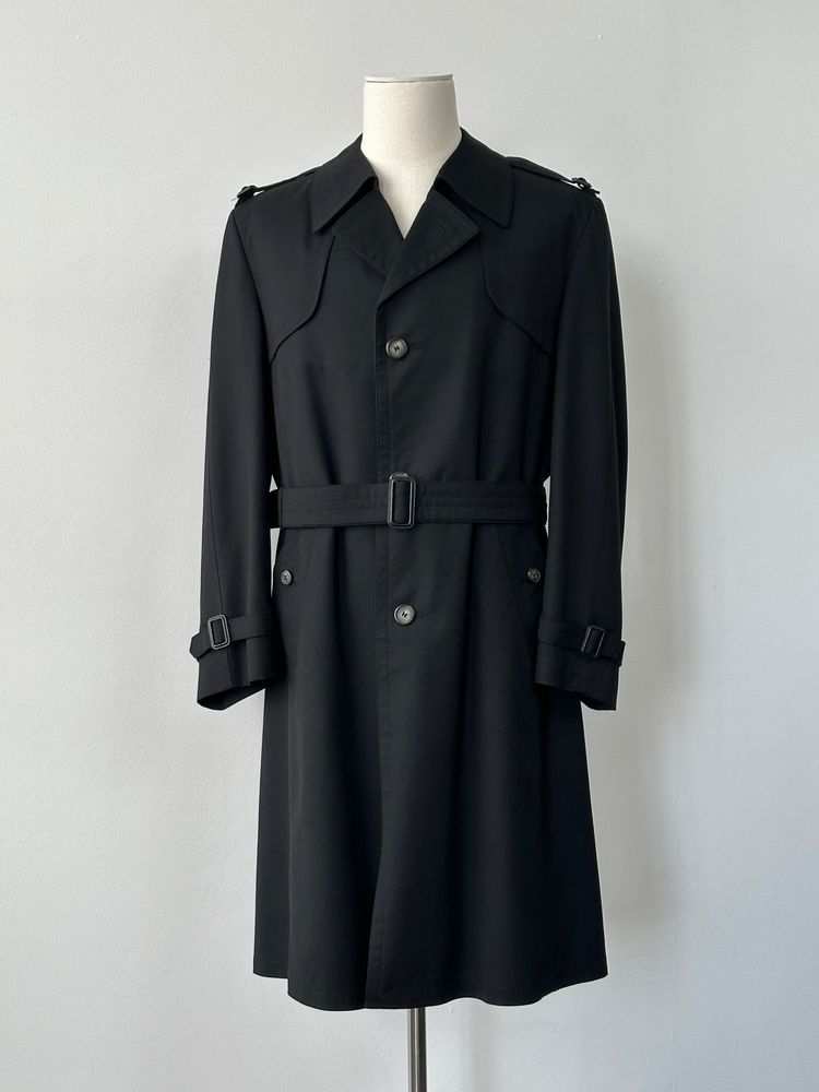 Vintage 1990s Double Breasted Belted Trench Coat - M-L obraz 4