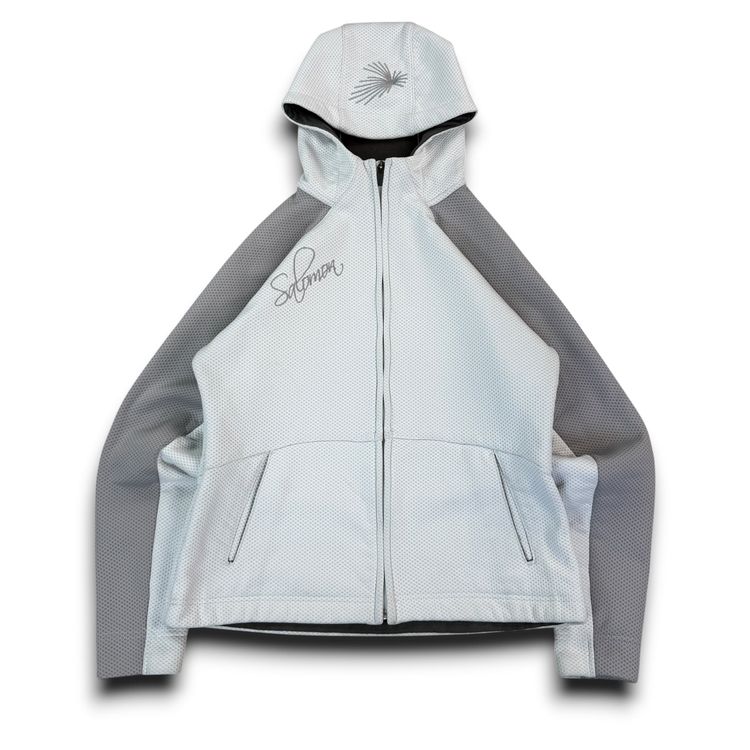 Salomon 2006 technical motomesh embroidered zip up hoodie (S)