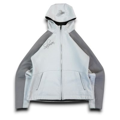 Salomon 2006 technical motomesh embroidered zip up hoodie (S)
