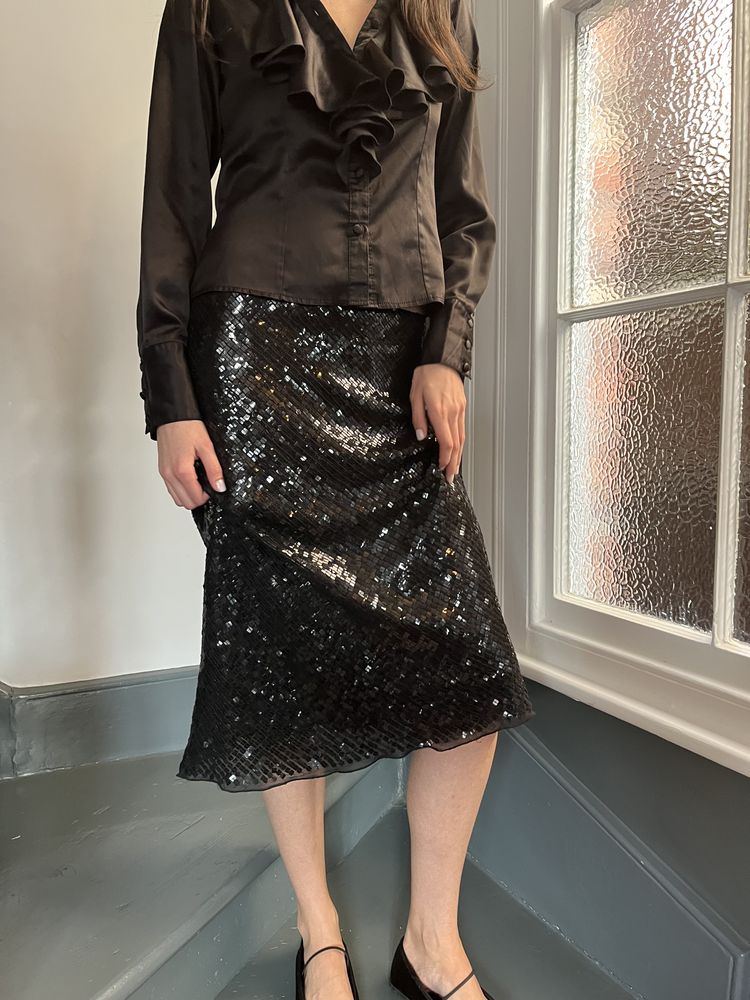Other Black Sequin Midi Skirt product image