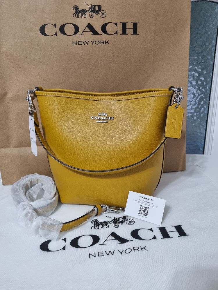 Coach Coach Yellow Leather Handbag product image