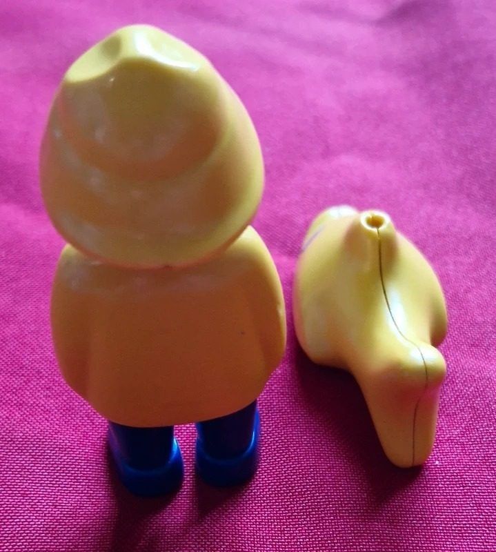 Yellow Raincoat Figure With Yellow Fish Toy image 3