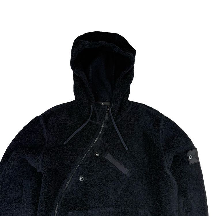 Stone Island 2017 Black Teddy Fleece Shadow Project Hoodie - Small image 9