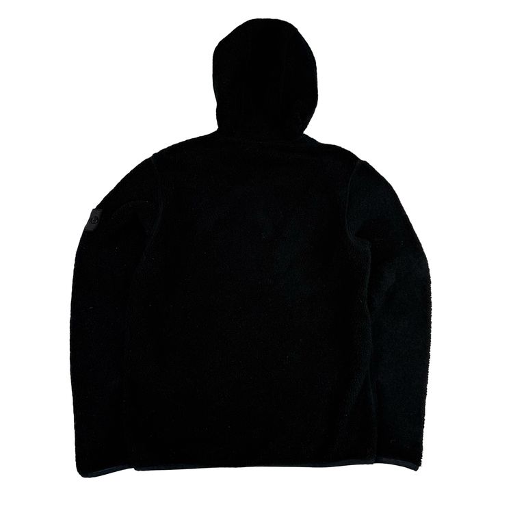 Stone Island 2017 Black Teddy Fleece Shadow Project Hoodie - Small image 12