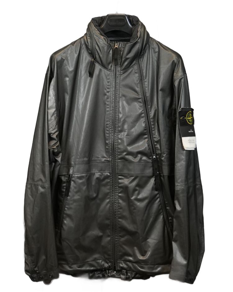 Stone Island Metalic Run Proof Nylon Metal Jacket Black