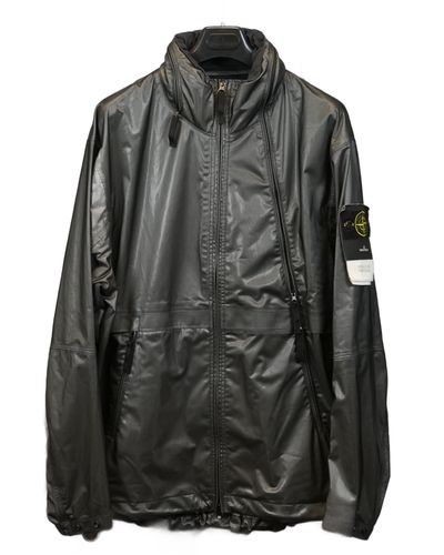 Stone Island Metalic Run Proof Nylon Metal Jacket Black