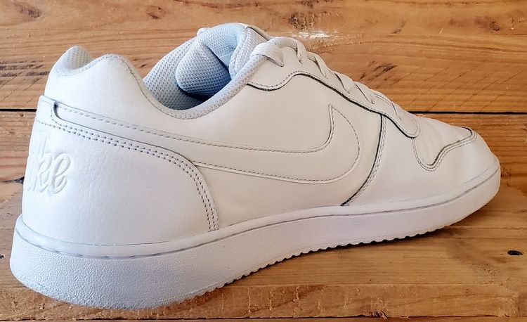 Nike Ebernon Low Leather Trainers UK10.5/US11.5/EU45.5 AQ1775-100 Triple White image 2