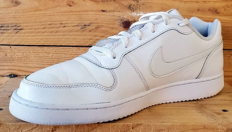 Nike Ebernon Low Leather Trainers UK10.5/US11.5/EU45.5 AQ1775-100 Triple White image 10