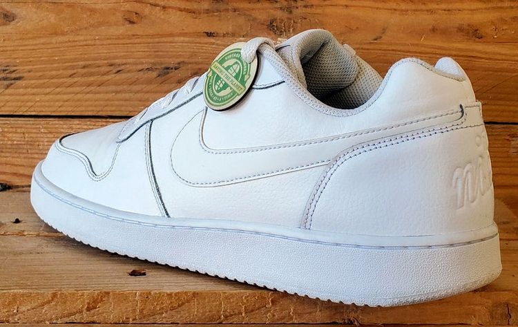 Nike Ebernon Low Leather Trainers UK10.5/US11.5/EU45.5 AQ1775-100 Triple White image 12