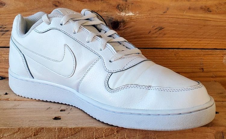 Nike Ebernon Low Leather Trainers UK10.5/US11.5/EU45.5 AQ1775-100 Triple White image 3