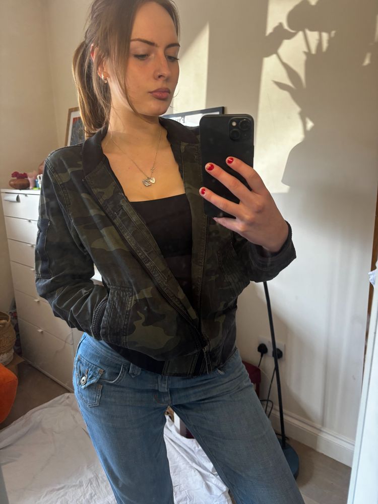 Hollister Co. Camouflage Bomber Jacket product image