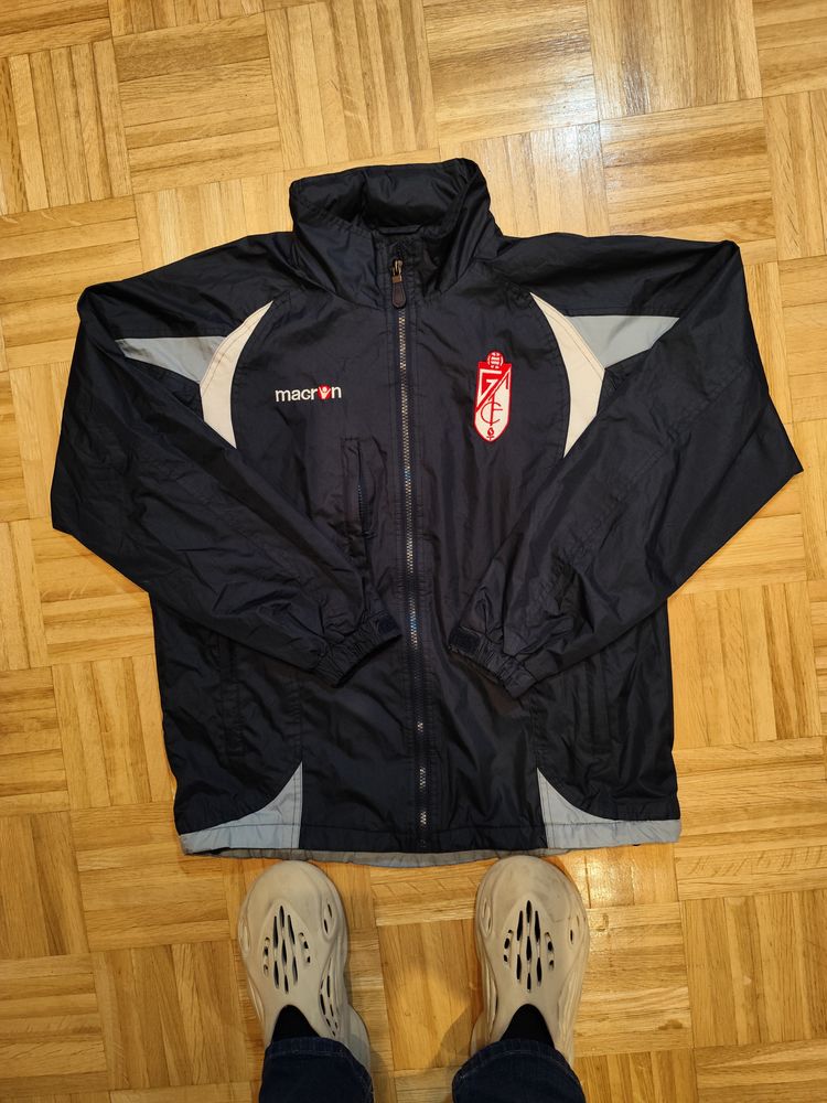 Macron Black Sports Jacket With Granada Cf Logo image 1