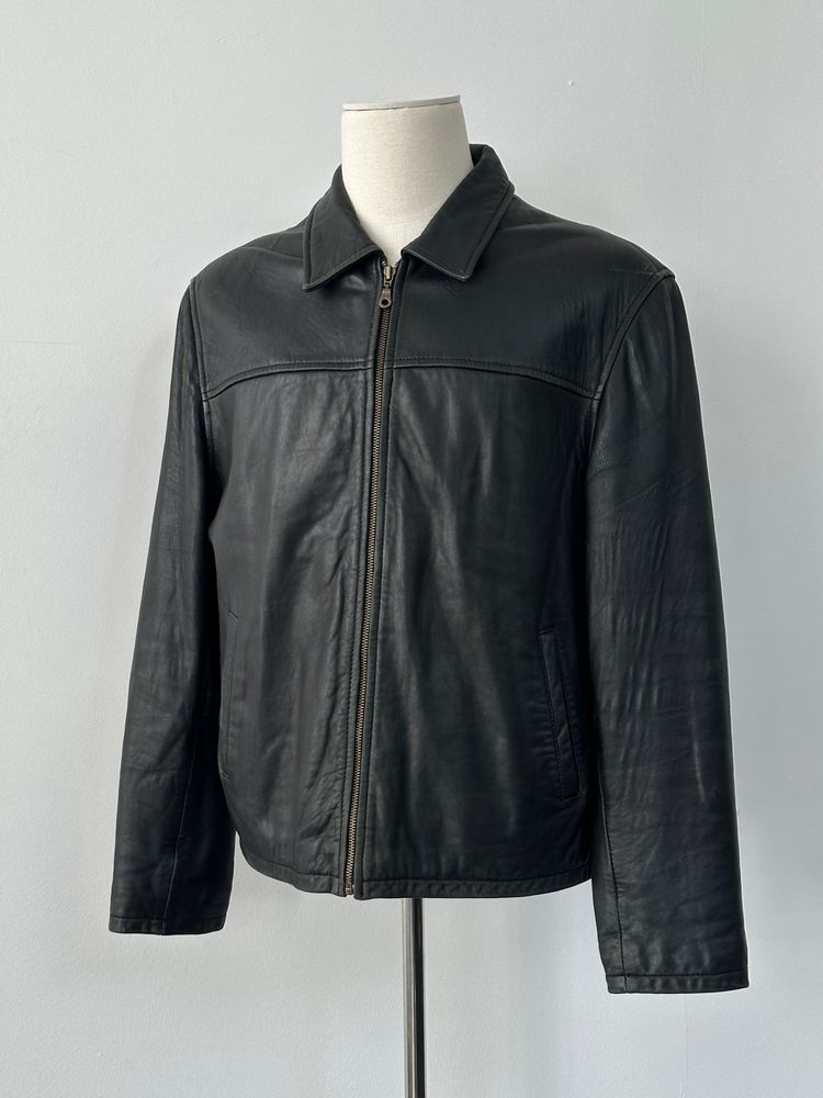Vintage 2000s Aged Soft Leather Jacket - M image 1
