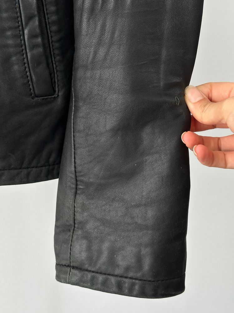Vintage 2000s Aged Soft Leather Jacket - M imagen 12