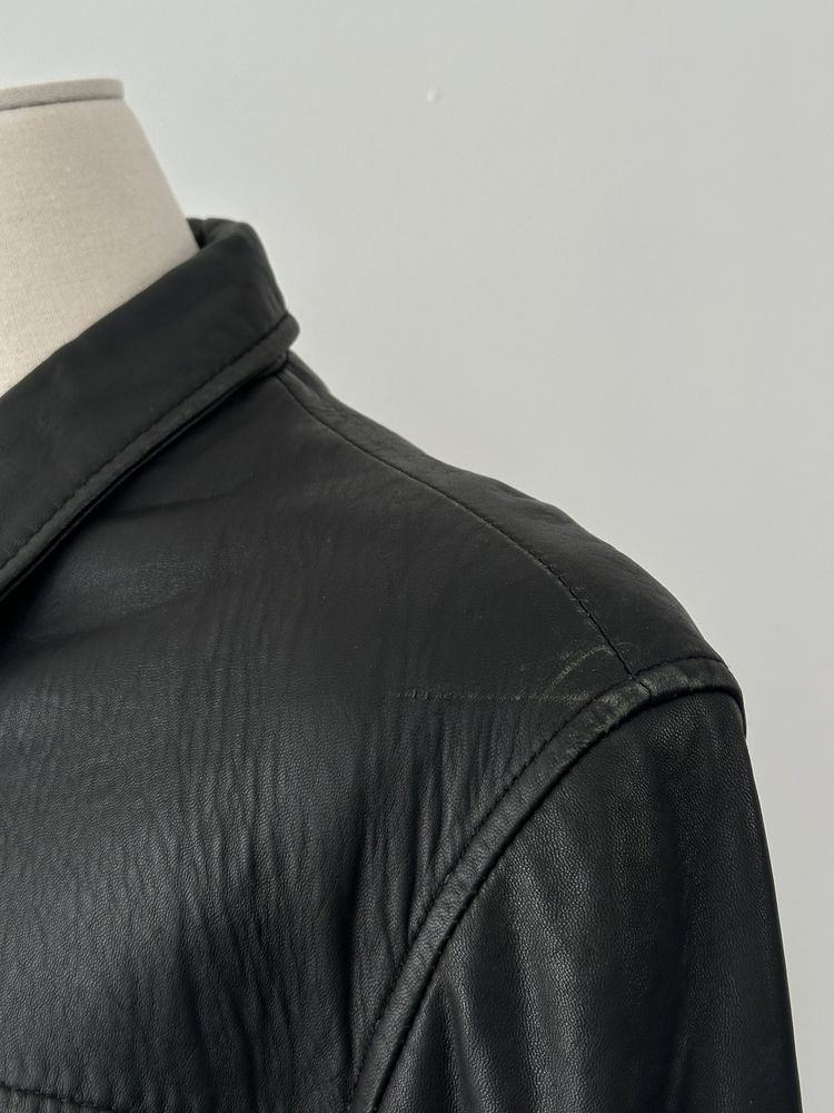Vintage 2000s Aged Soft Leather Jacket - M imagen 9