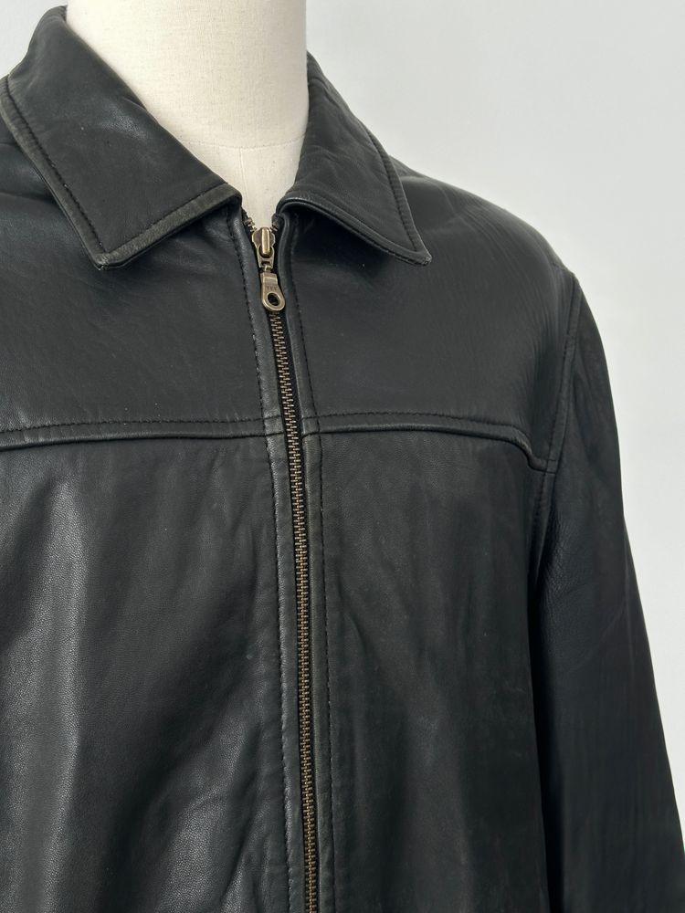 Vintage 2000s Aged Soft Leather Jacket - M imagen 3