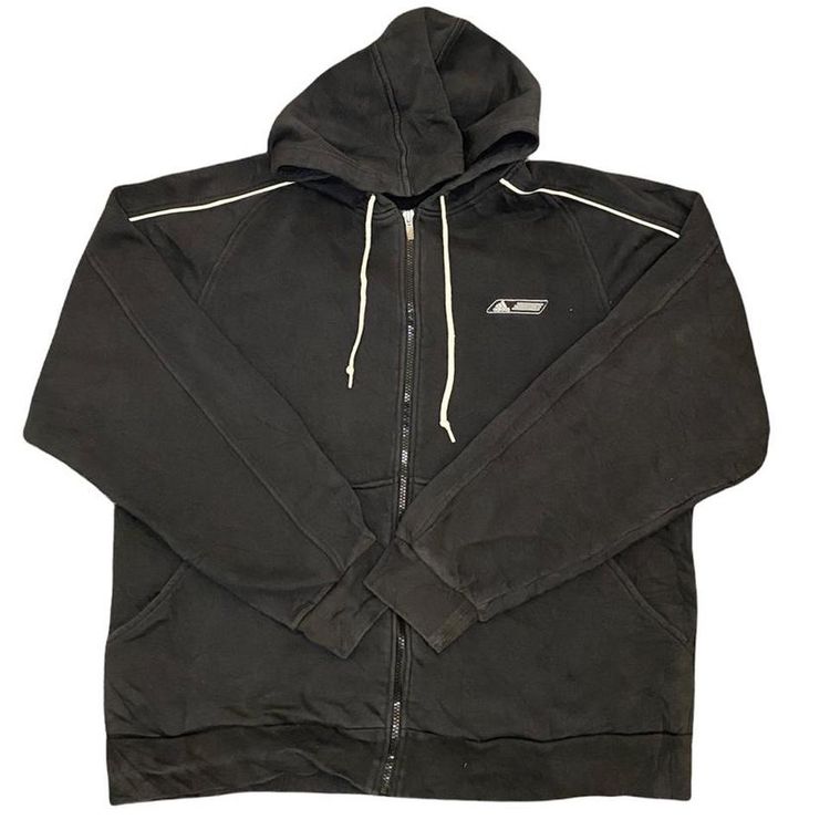 Adidas Vintage Adidas Black Zip Up Hoodie product image