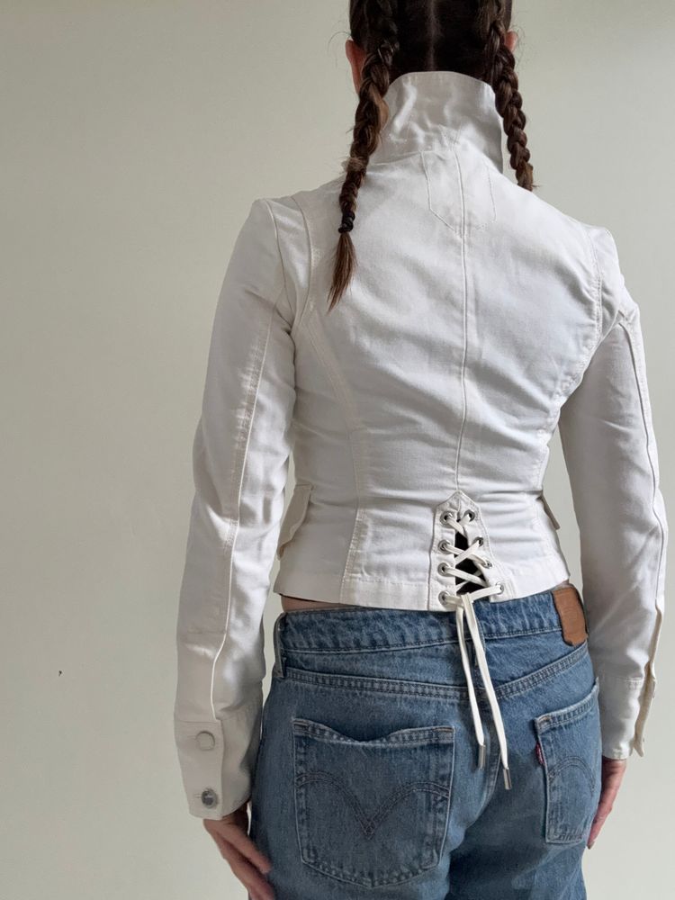 Karen Millen Funnel Neck Corset Jacket (UK8) imagen 3