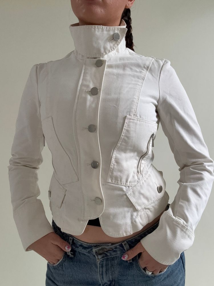 Karen Millen Funnel Neck Corset Jacket (UK8) imagen 6