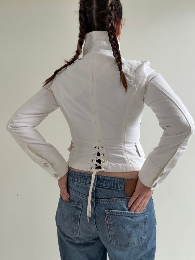 Karen Millen Funnel Neck Corset Jacket (UK8) imagen 5