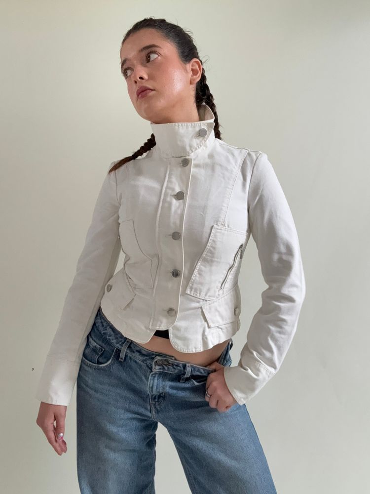 Karen Millen Funnel Neck Corset Jacket (UK8) imagen 2