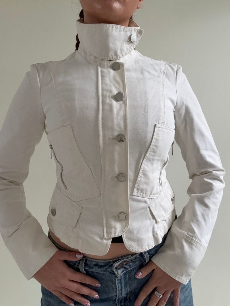 Karen Millen Funnel Neck Corset Jacket (UK8) imagen 12