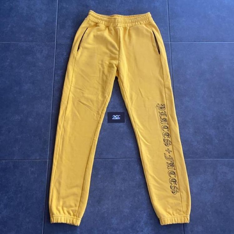 - Placesplusfaces Old English Joggers in Yellow