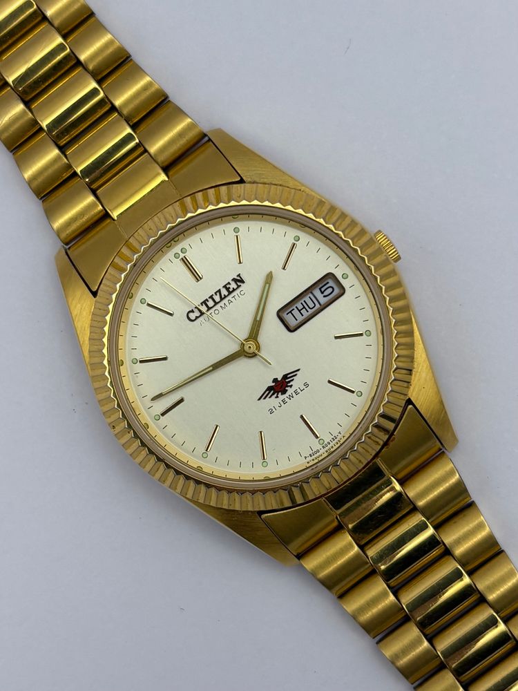 Citizen Eagle 7 Gold-Tone Wristwatch Automatic 